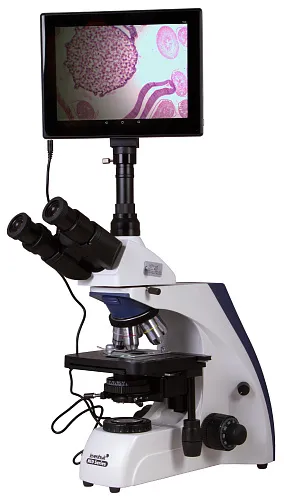foto Trójokularowy mikroskop cyfrowy Levenhuk MED D30T LCD