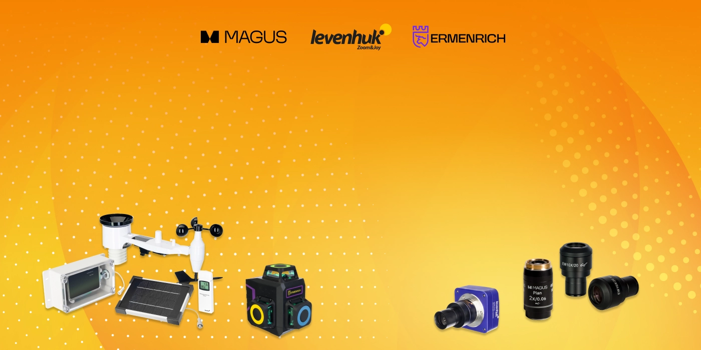 Odkryj nowe produkty marek Levenhuk, MAGUS i Ermenrich