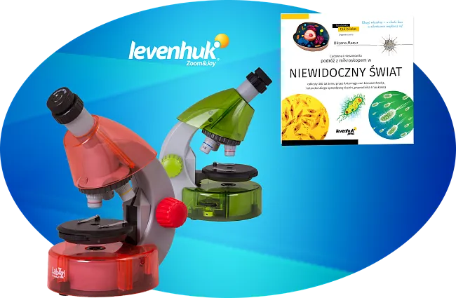 Specjalna oferta na kolorowe mikroskopy Levenhuk LabZZ M101