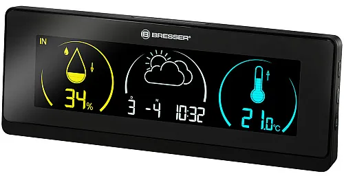 foto Stacja meteorologiczna Bresser Temeo Life z kolorowym wyświetlaczem, czarna