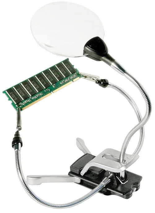 obraz Lupa Bresser 2x/4x LED 88 mm, z uchwytami