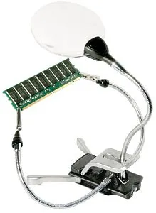 obraz Lupa Bresser 2x/4x LED 88 mm, z uchwytami