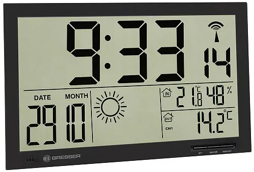 foto Zegar ścienny Bresser MyTime Jumbo LCD