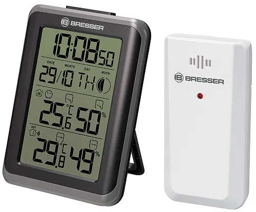 zdjęcie Zegarowi MyClimate firmy Bresser z termohigrometrem, biały