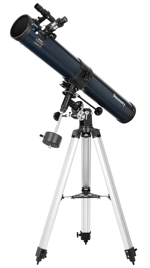 fotografia Teleskop Levenhuk Discovery Spark 769 EQ z książką,  1