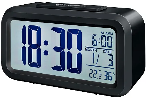 foto Budzik Bresser MyTime Duo LCD, czarny
