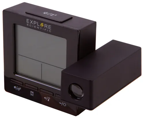 foto Budzik cyfrowy Explore Scientific  RC z projektorem i wskazaniem temperatury w pomieszczeniu, czarny,  10