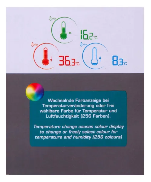foto Stacja meteorologiczna Bresser Temeo Life z kolorowym wyświetlaczem, czarna,  14