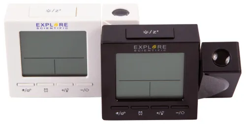 foto Budzik cyfrowy Explore Scientific  RC z projektorem i wskazaniem temperatury w pomieszczeniu, czarny,  4