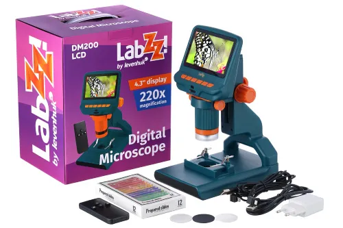 foto Mikroskop cyfrowy Levenhuk LabZZ DM200 LCD,  2