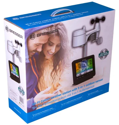 foto Stacja meteorologiczna Bresser 5-in-1 Wi-Fi z kolorowym wyświetlaczem,  11