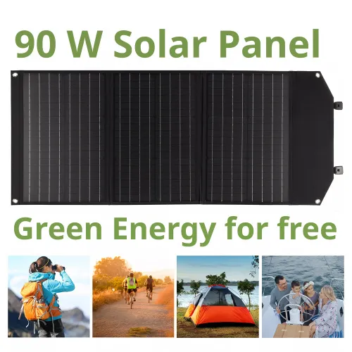 fotografia Przenośna ładowarka słoneczna Bresser 90 W z przyłączem USB,  2