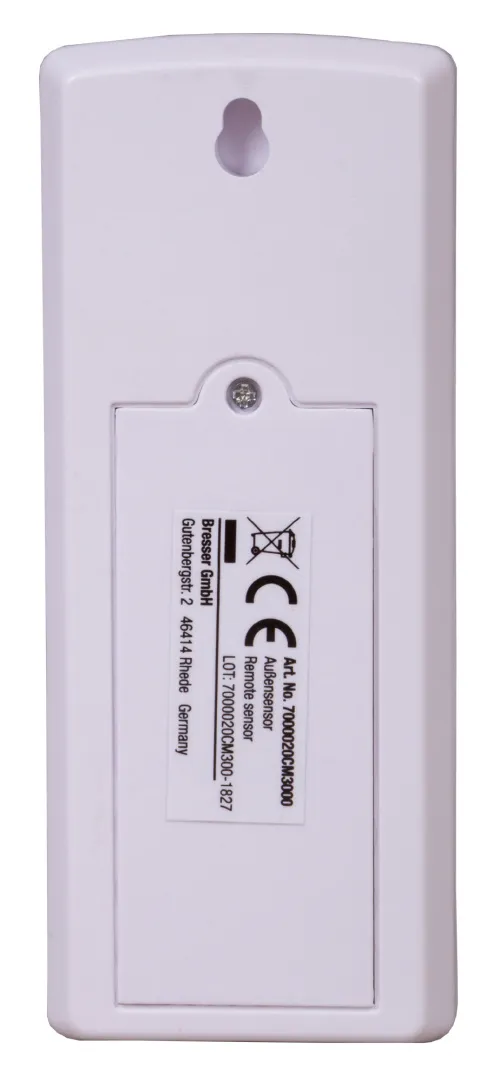 fotografia Zewnętrzny 3-kanałowy czujnik temperatury/wilgotności Bresser do stacji meteorologicznych TemeoTrend WFS/WFW,  3