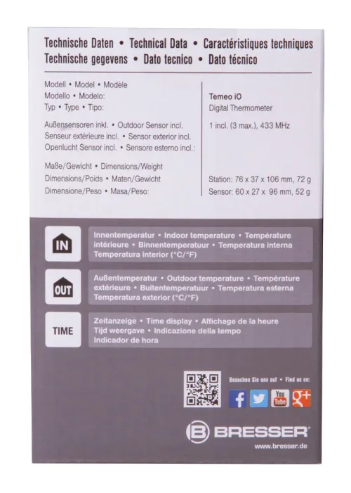 obraz Stacja meteorologiczna Bresser Temeo io,  12