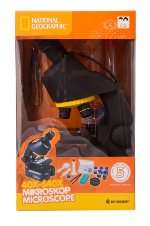 foto Mikroskop Bresser National Geographic 40–640x z adapterem do smartfona,  8