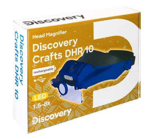 obraz Lupa nagłowna Levenhuk Discovery Crafts DHR 10 z akumulatorem,  11