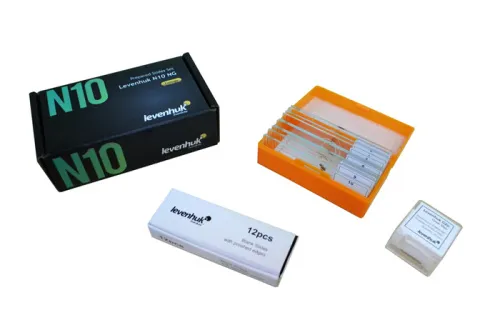 obraz Zestaw gotowych preparatów Levenhuk N10 NG,  2