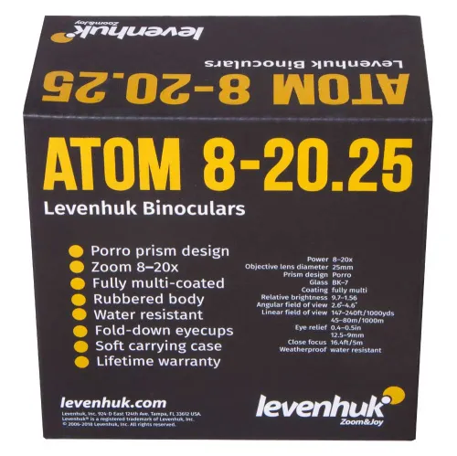 zdjęcie Lornetka Levenhuk Atom 8–20x25,  12