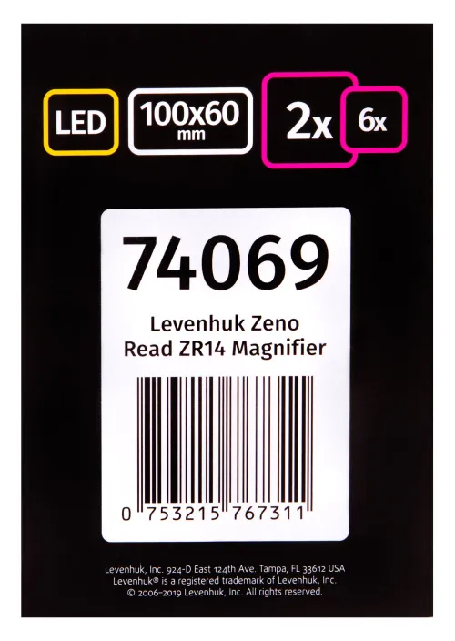 fotografia Lupa Levenhuk Zeno Read ZR14,  14