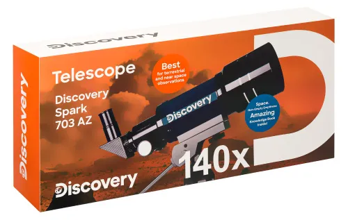 obraz Teleskop Levenhuk Discovery Spark 703 AZ z książką,  12