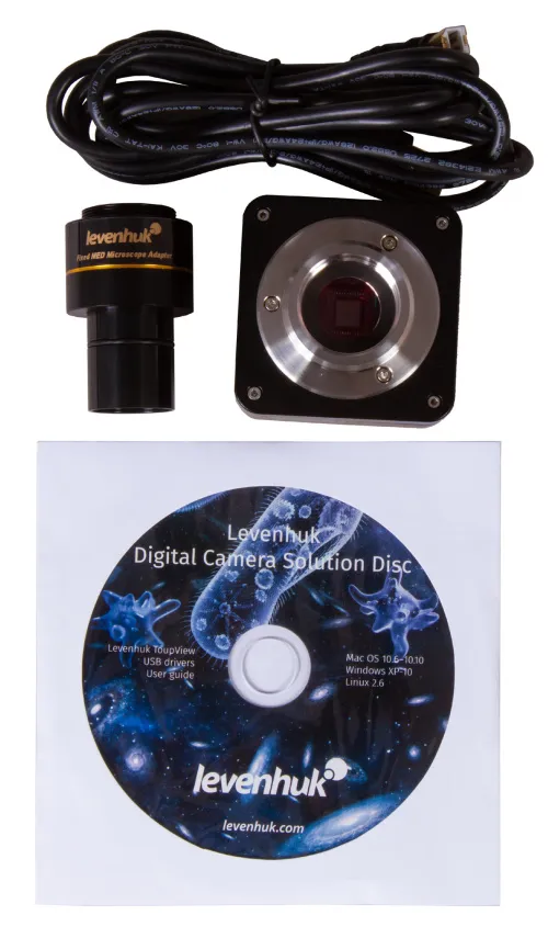 obraz Trójokularowy mikroskop cyfrowy Levenhuk MED D10T,  12