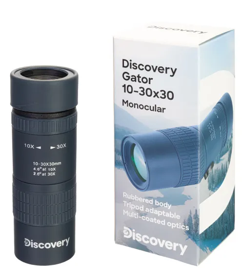 foto Monokular Levenhuk Discovery Gator 10—30x30,  11