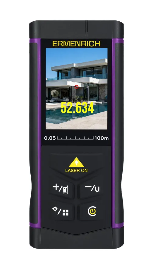 obraz Miernik laserowy Ermenrich PRO LR100, z kamerą,  4