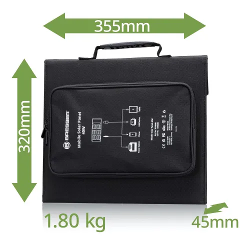 zdjęcie Przenośna ładowarka słoneczna Bresser 40 W z przyłączem USB,  6