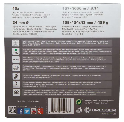 fotografia Lornetka Bresser Pirsch 10x34,  13