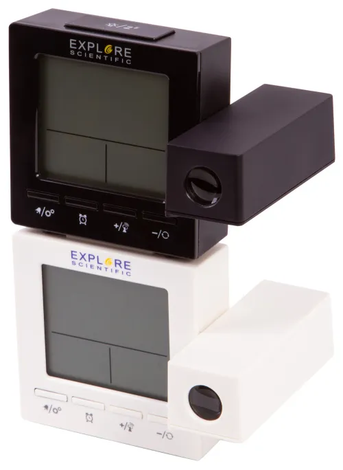 foto Budzik cyfrowy Explore Scientific  RC z projektorem i wskazaniem temperatury w pomieszczeniu, czarny,  2