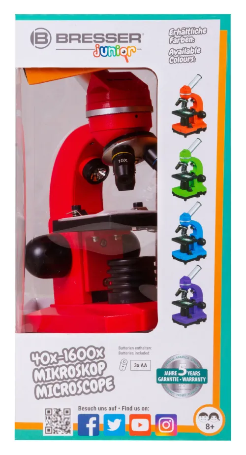 zdjęcie Mikroskop Bresser Junior Biolux SEL 40–1600x,  13
