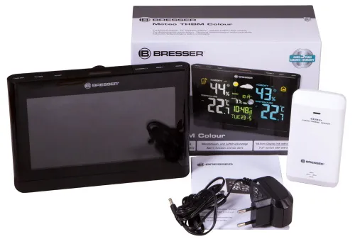 fotografia Stacja meteorologiczna Bresser z kolorowym wyświetlaczem, czarna,  2