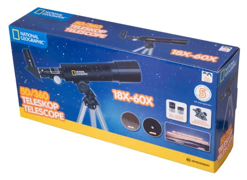 zdjęcie Teleskop Bresser National Geographic 50/360 AZ,  9