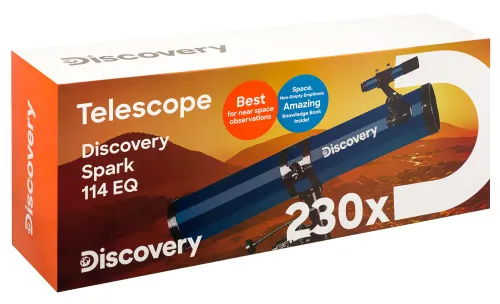 obraz Teleskop Levenhuk Discovery Spark 114 EQ z książką,  15