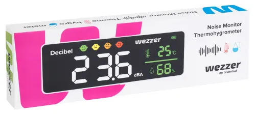 fotografia Termohigrometr z miernikiem natężenia hałasu Levenhuk Wezzer Teo TH70,  8