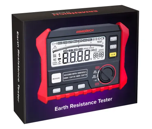 fotografia Miernik rezystancji uziemienia Ermenrich Ping ET60,  8
