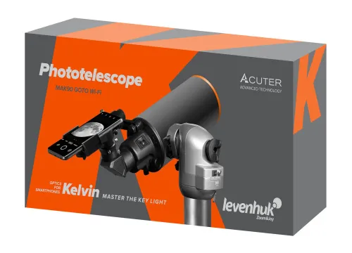 foto Fototeleskop Levenhuk Kelvin MAK90 AZ GOTO Wi-Fi ,  9