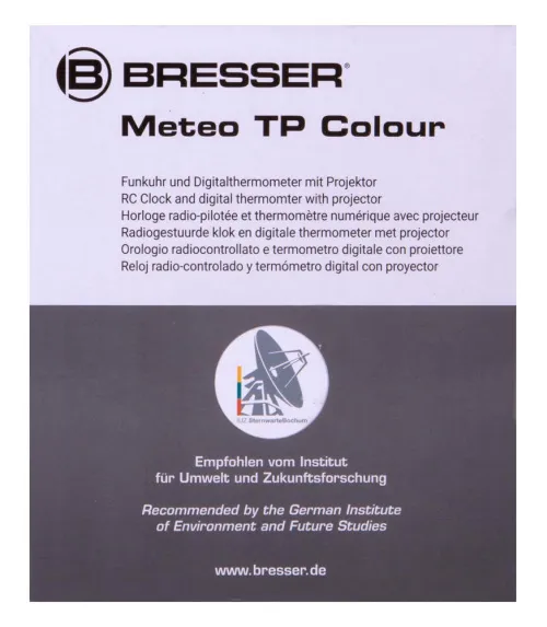 fotografia Zegar projekcyjny Bresser z kolorowym wyświetlaczem, czarny,  14