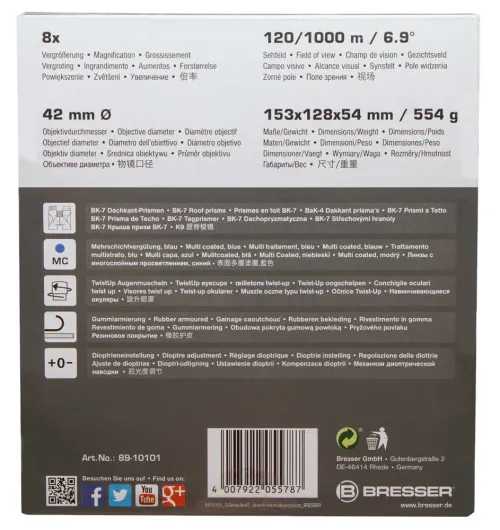 fotografia Lornetka Bresser S-Series 8x42,  13