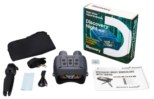 foto Cyfrowa lornetka noktowizyjna Levenhuk Discovery Night BL10 ze statywem,  2