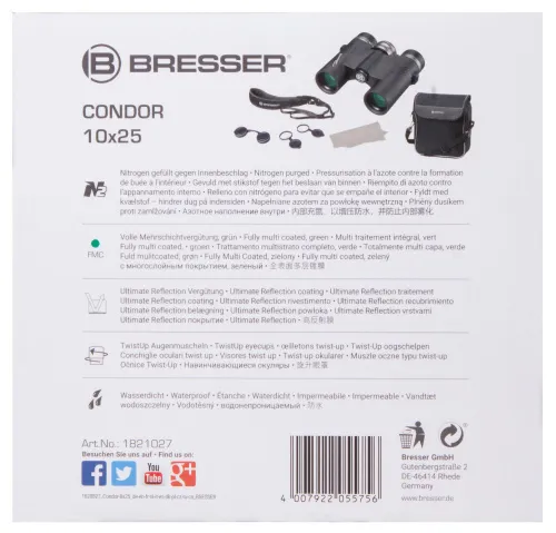 foto Lornetka Bresser Condor UR 10x25,  14