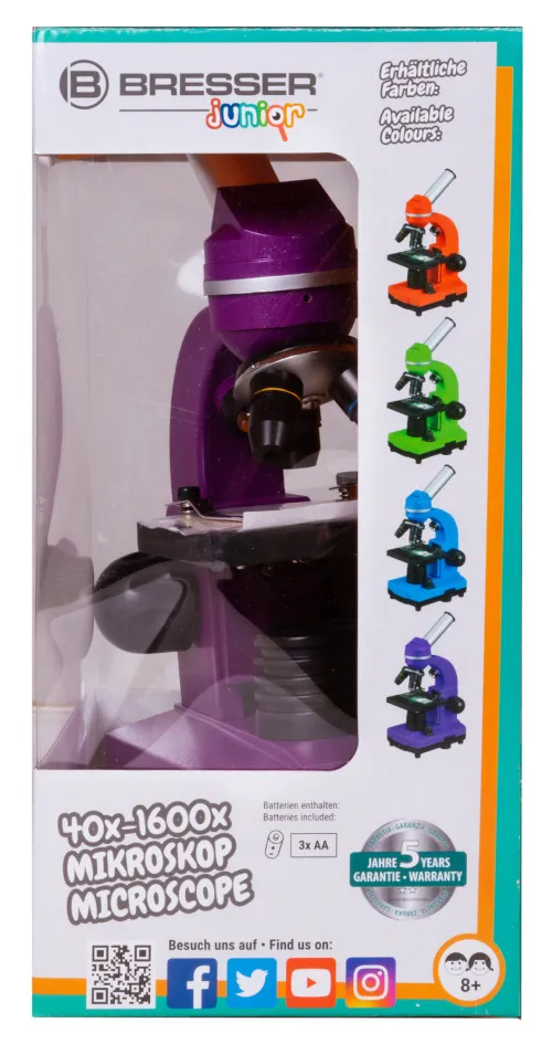 zdjęcie Mikroskop Bresser Junior Biolux SEL 40–1600x,  13