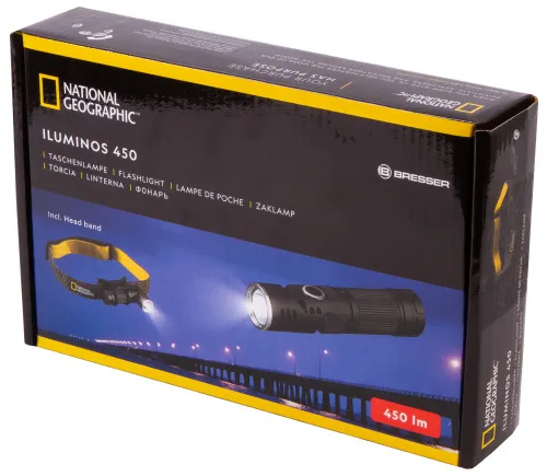 foto Latarka Bresser National Geographic ILUMINOS 450 LED z mocowaniem na głowę,  11