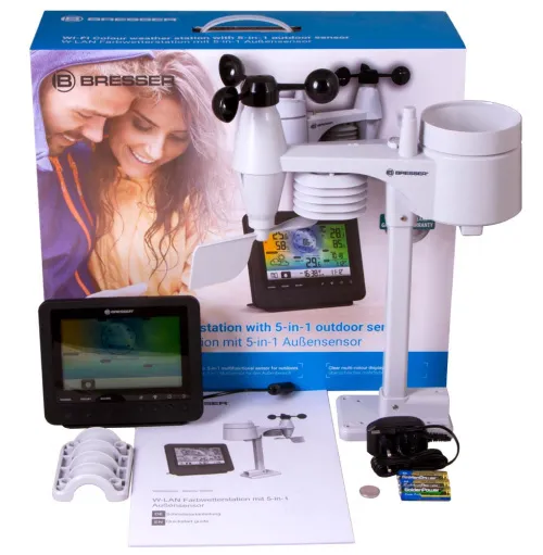 foto Stacja meteorologiczna Bresser 5-in-1 Wi-Fi z kolorowym wyświetlaczem,  2