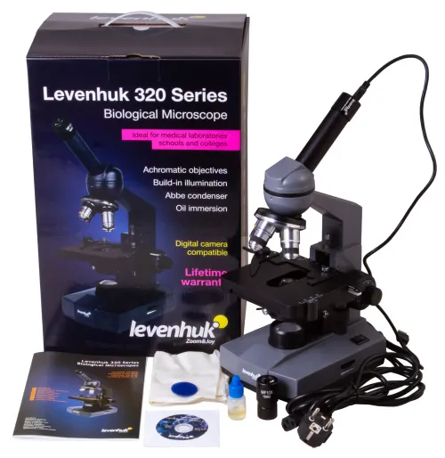fotografia Monokularowy mikroskop cyfrowy Levenhuk D320L BASE 3M,  2