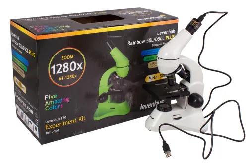 foto Mikroskop cyfrowy Levenhuk Rainbow D50L PLUS 2M, Moonstone\Kamień księżycowy - Produkt powystawowy,  21
