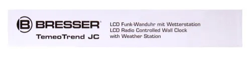 zdjęcie Stacja meteorologiczna Bresser TemeoTrend JC LCD RC (zegar ścienny), biała,  13