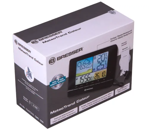 zdjęcie Stacja pogodowa Bresser MeteoTrend Colour RC, czarna,  10
