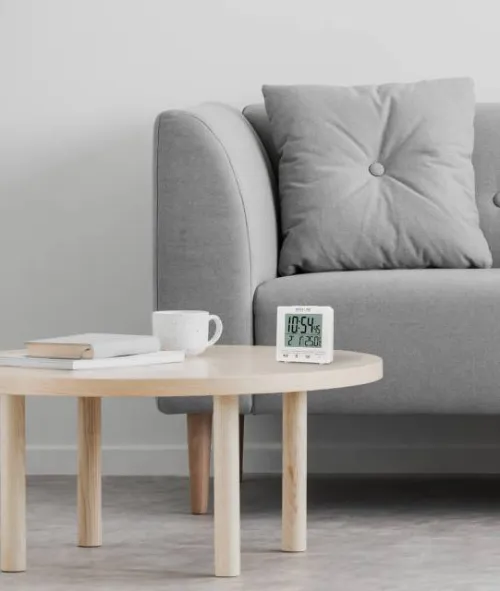 zdjęcie Budzik cyfrowy Explore Scientific  RC z wskazaniem temperatury w pomieszczeniu, biały,  2