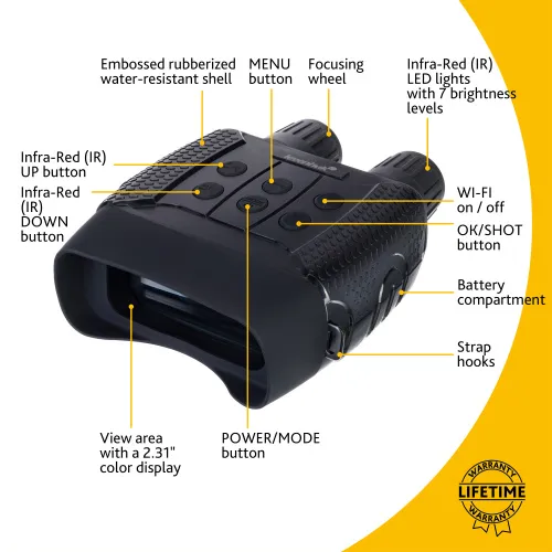 zdjęcie Cyfrowa lornetka noktowizyjna Levenhuk Halo 13X Wi-Fi,  13